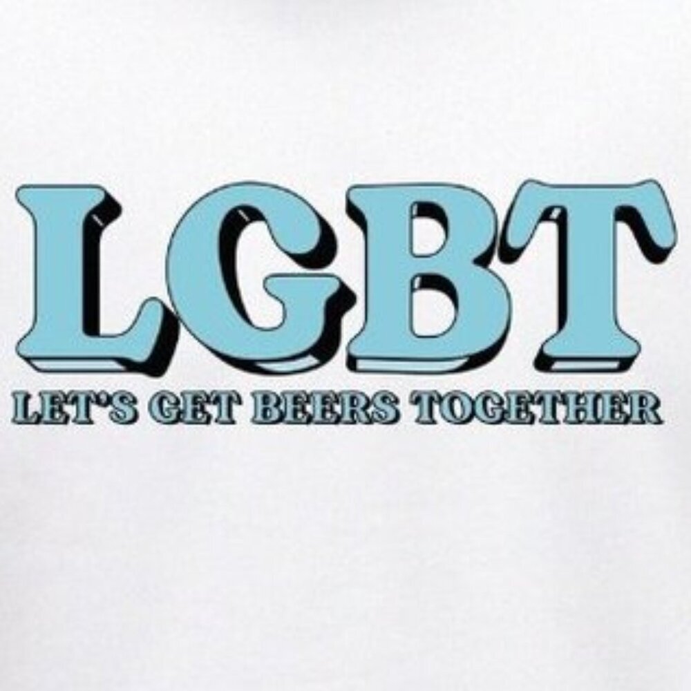 LGBT Cheers Lets Get Beers Together Pride Rainbow Graphic Tee T-Shirt 166 - Picture 2 of 5